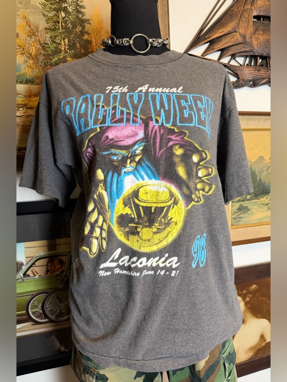 Vintage 1998 Laconia  Rally Bike Week Size M